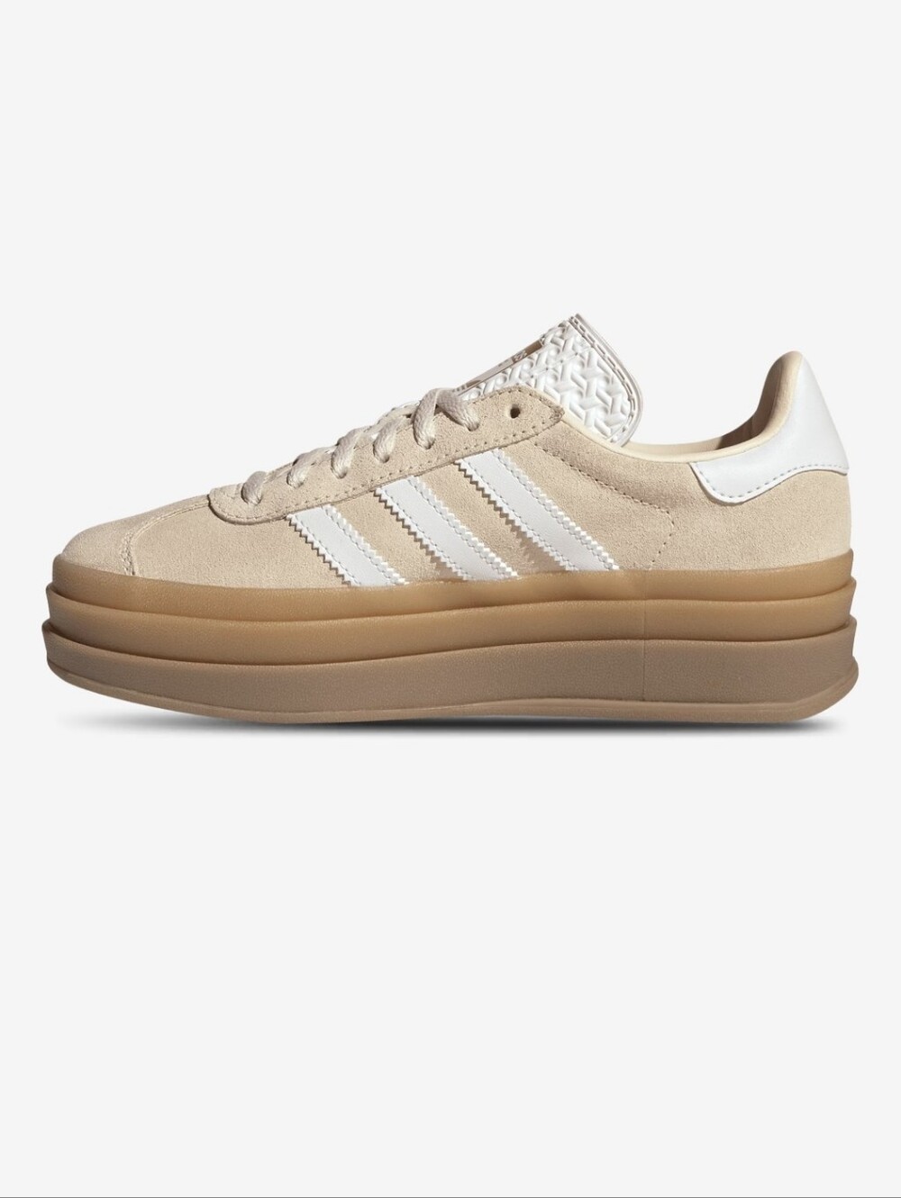 Adidas Gazelle Suede Sneakers in Beige with Gum Sole - Picture 3 of 7